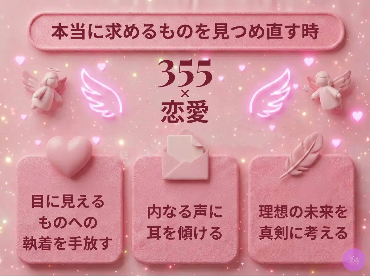 リリーのエンジェルナンバー 355 x 恋愛