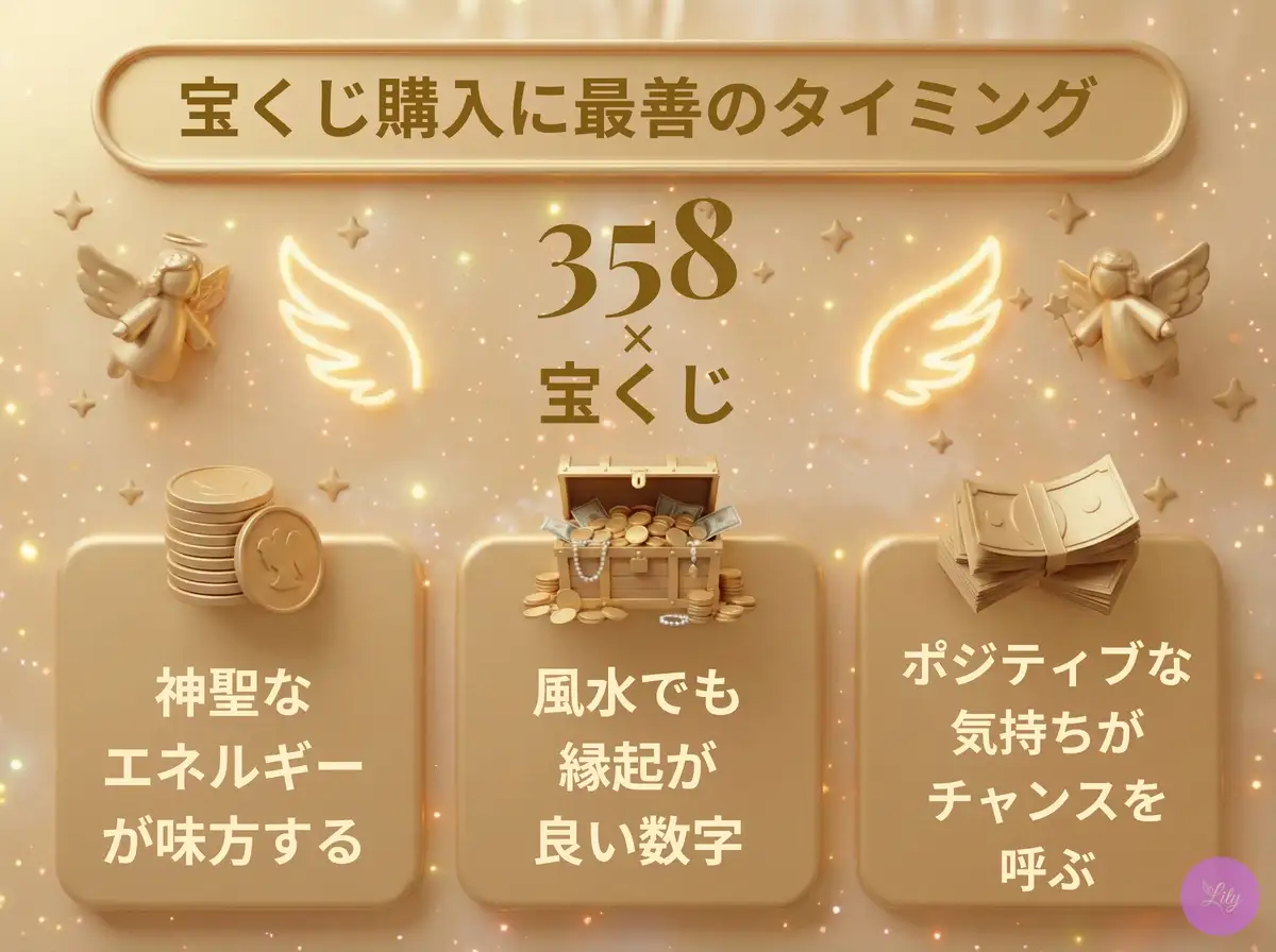 リリーのエンジェルナンバー 358 x 宝くじ