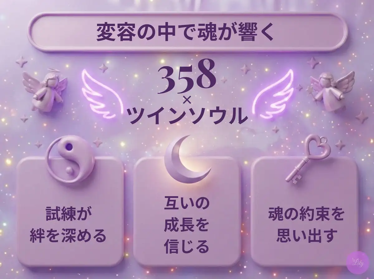 リリーのエンジェルナンバー 358 x ツインソウル