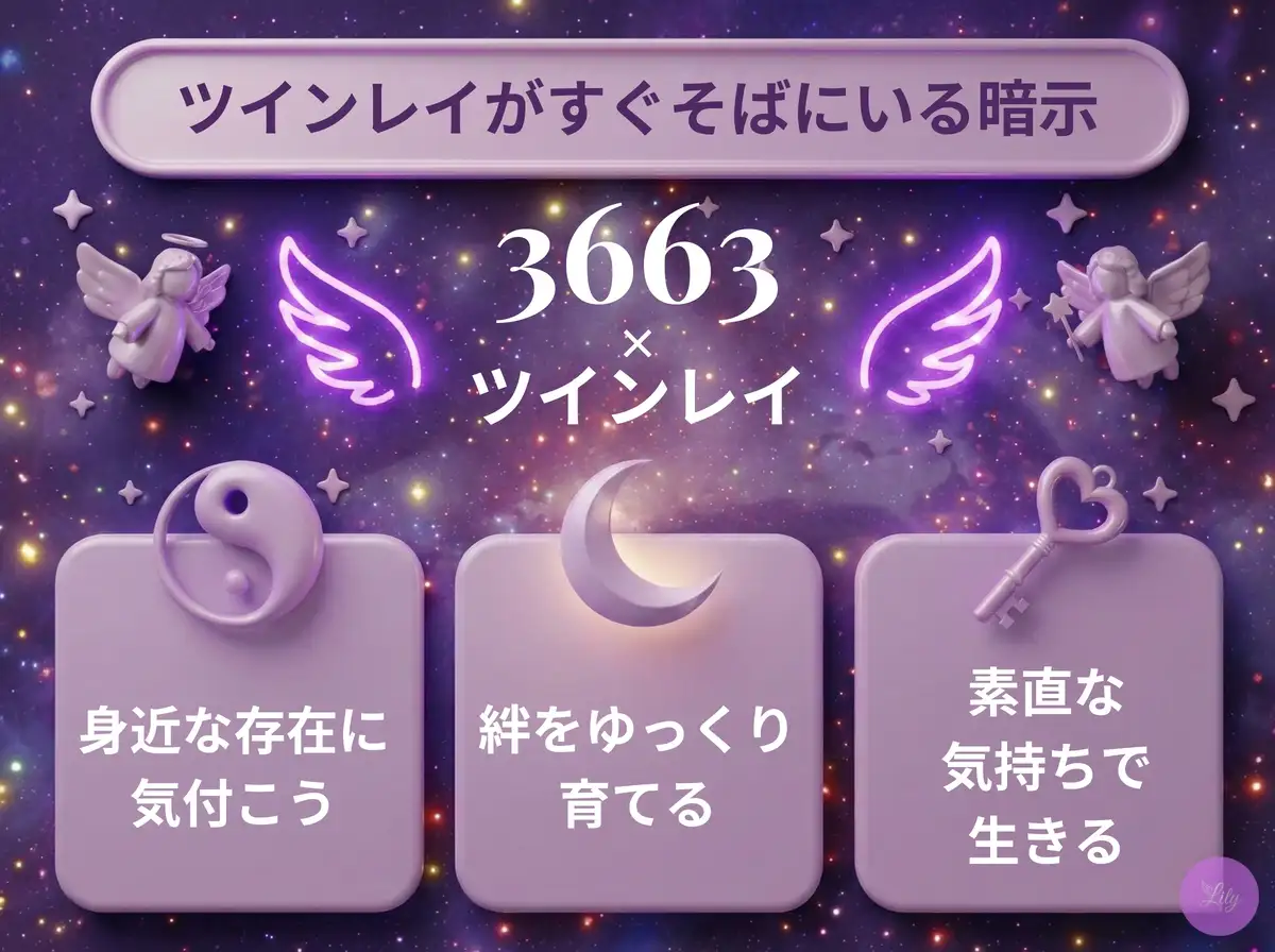リリーのエンジェルナンバー 3663 x ツインレイ