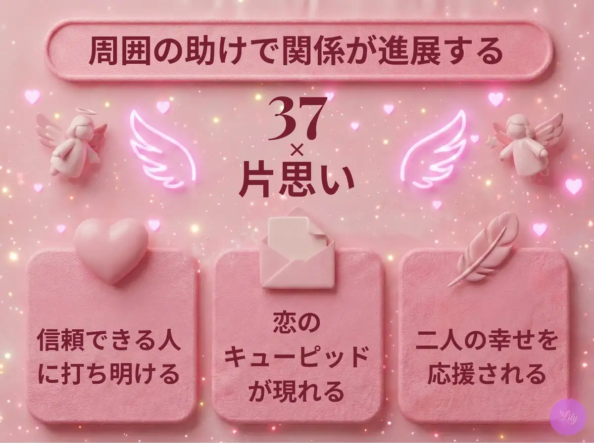 リリーのエンジェルナンバー 37 x 片思い