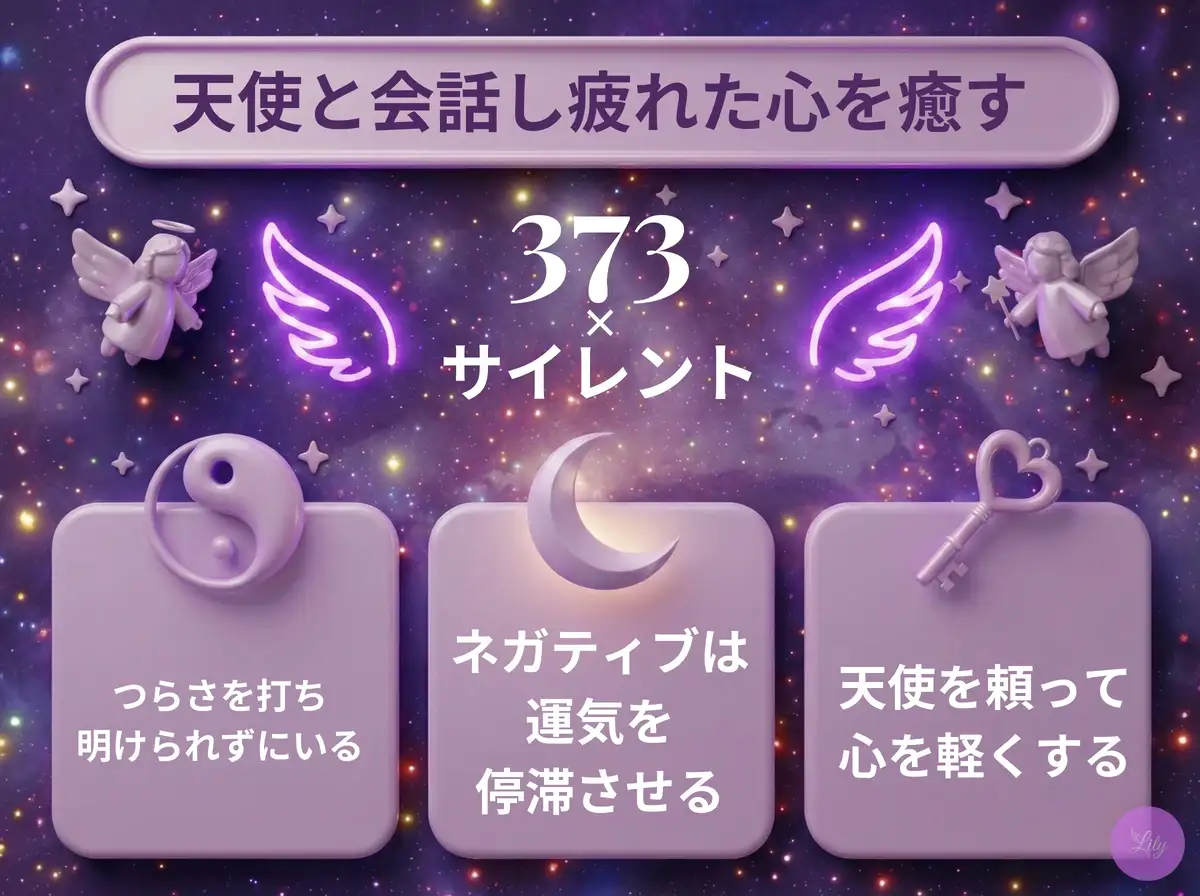 リリーのエンジェルナンバー 373 x サイレント