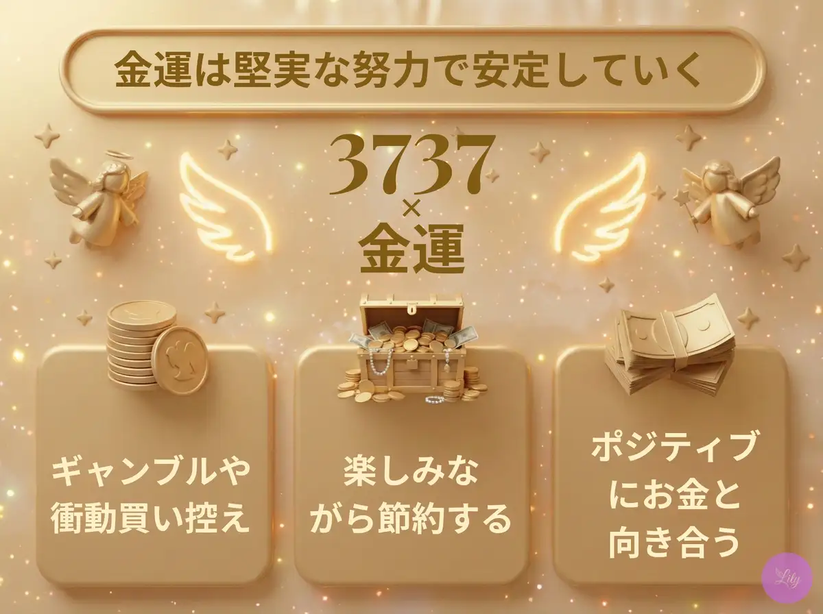 リリーのエンジェルナンバー 3737 x 金運