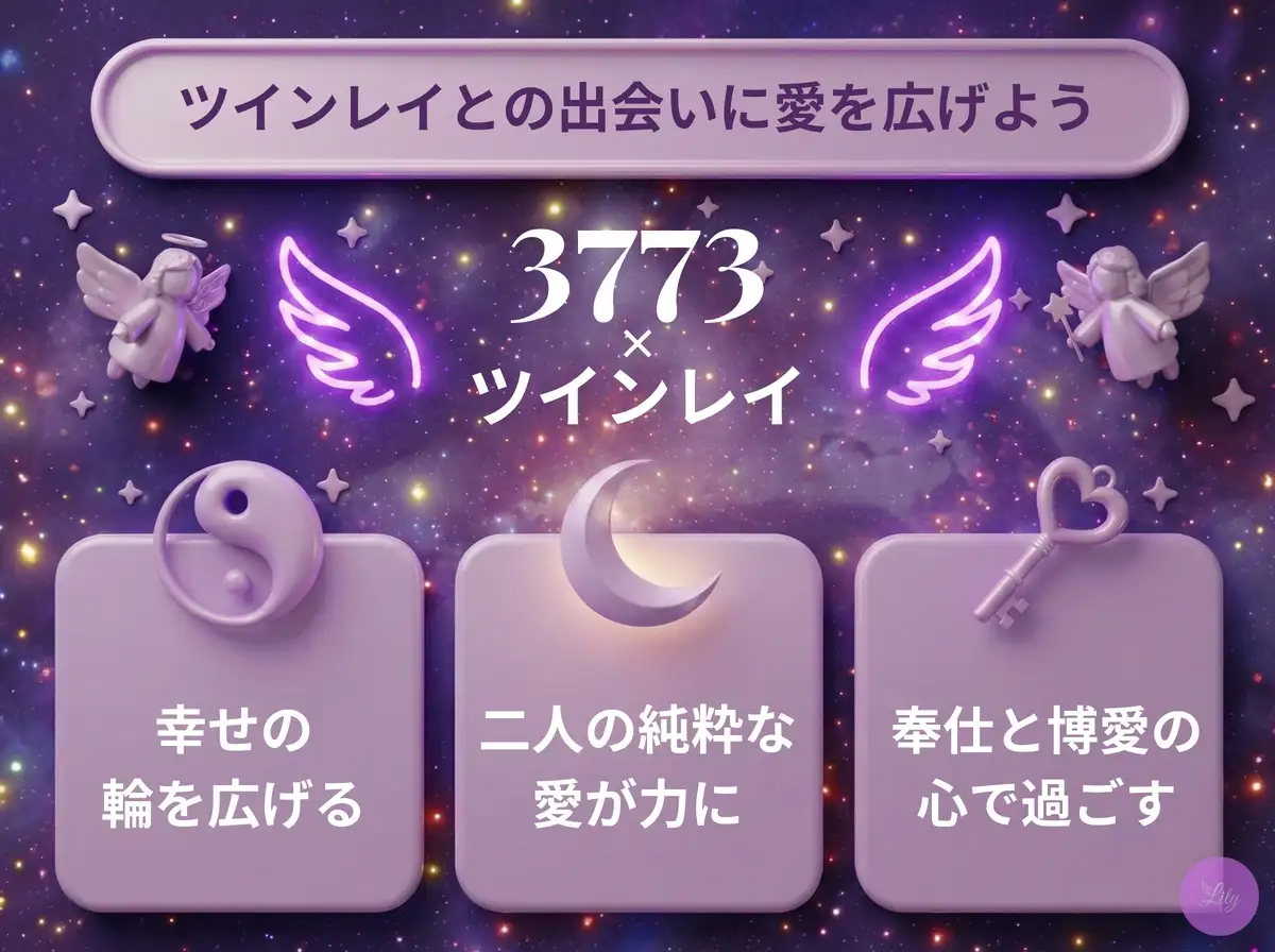 リリーのエンジェルナンバー 3773 x ツインレイ