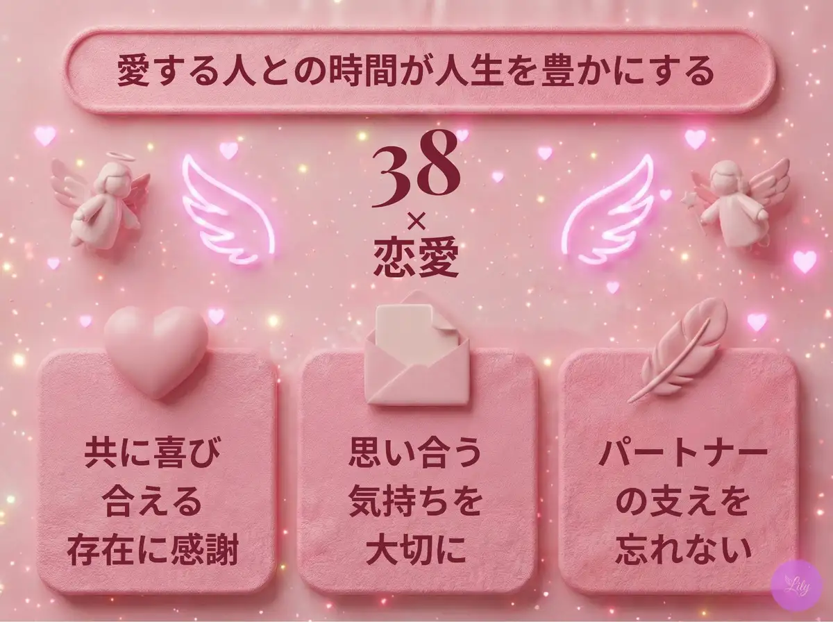 リリーのエンジェルナンバー 38 x 恋愛
