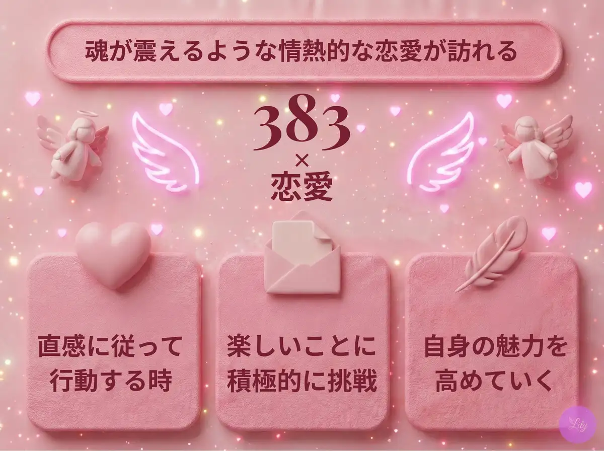 リリーのエンジェルナンバー 383 x 恋愛