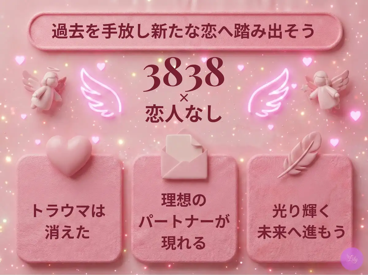 リリーのエンジェルナンバー 3838 x 恋人なし