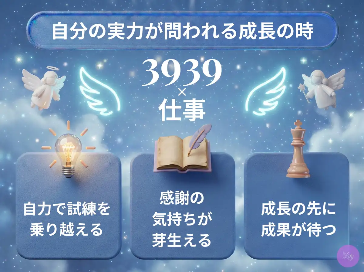 リリーのエンジェルナンバー 3939 x 仕事