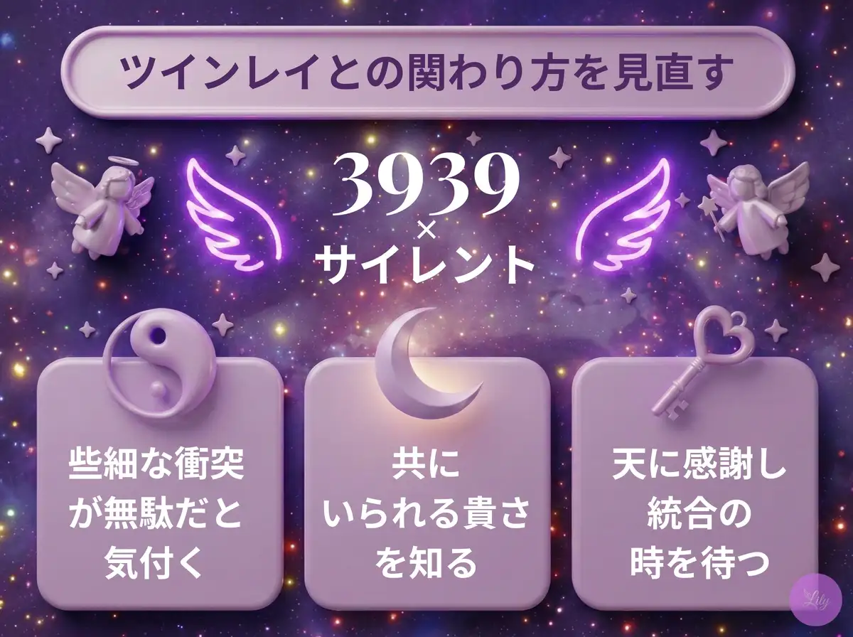 リリーのエンジェルナンバー 3939 x サイレント