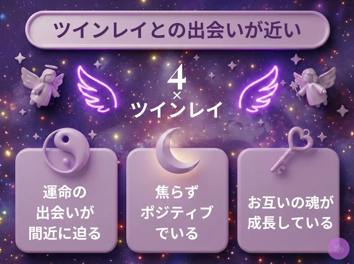 リリーのエンジェルナンバー 4 x ツインレイ