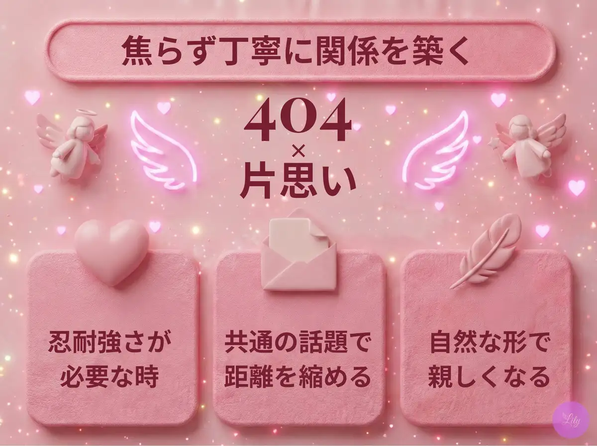 リリーのエンジェルナンバー 404 x 片思い