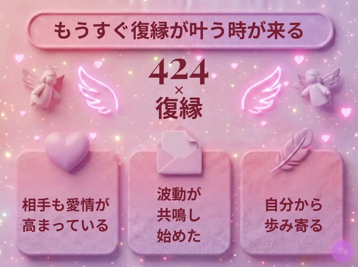 リリーのエンジェルナンバー 424 x 復縁
