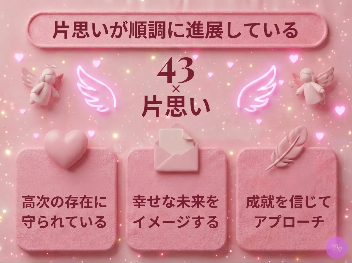 リリーのエンジェルナンバー 43 x 片思い