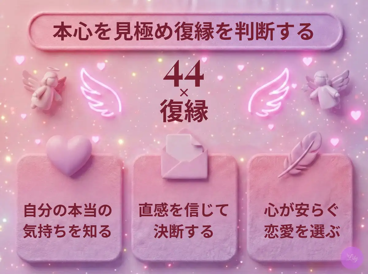 リリーのエンジェルナンバー 44 x 復縁