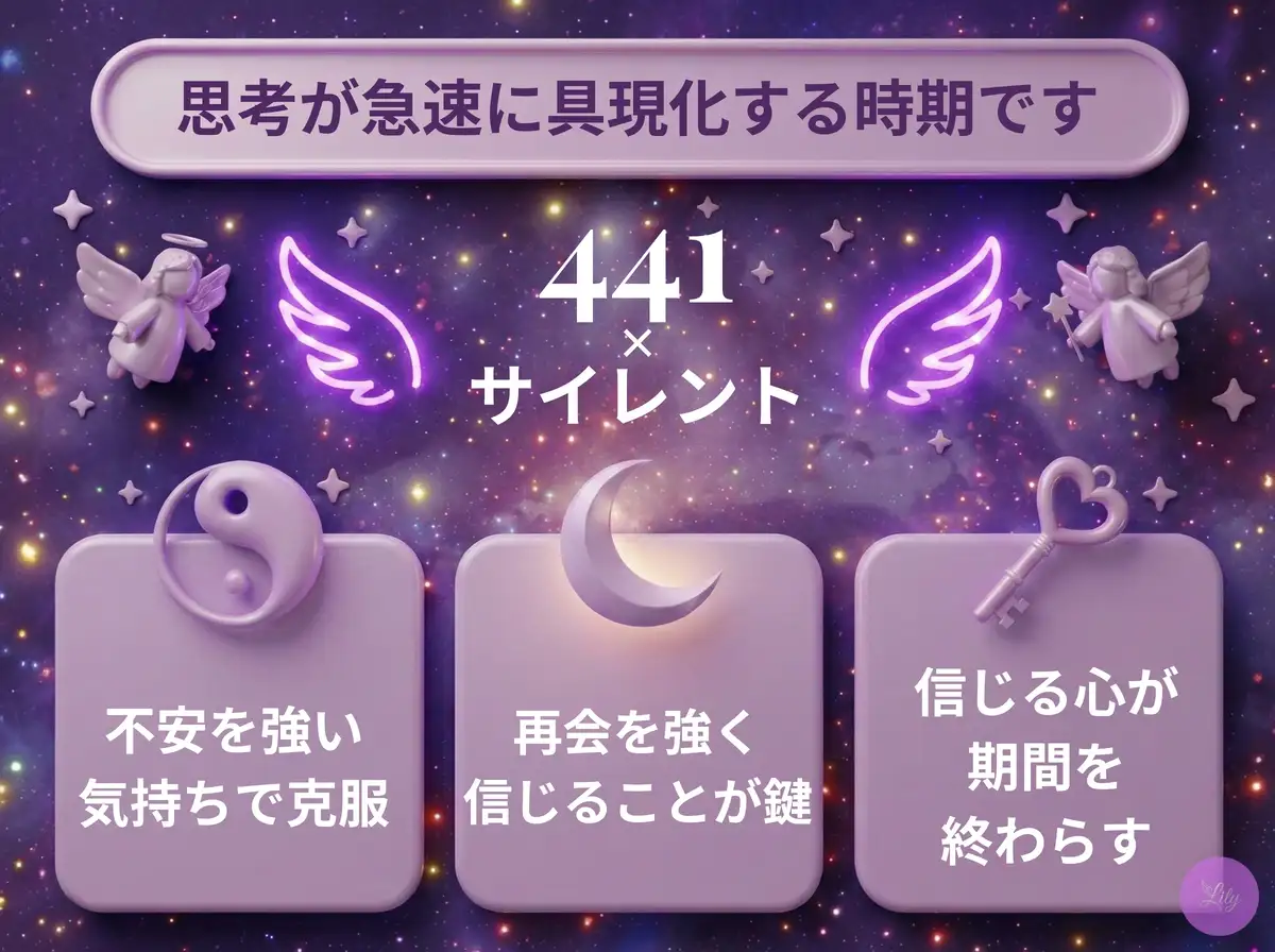 リリーのエンジェルナンバー 441 x サイレント