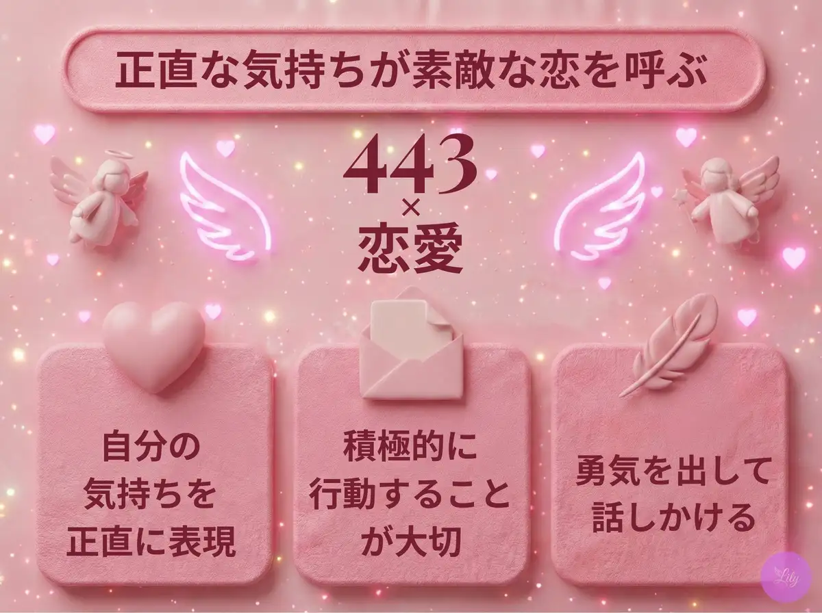 リリーのエンジェルナンバー 443 x 恋愛