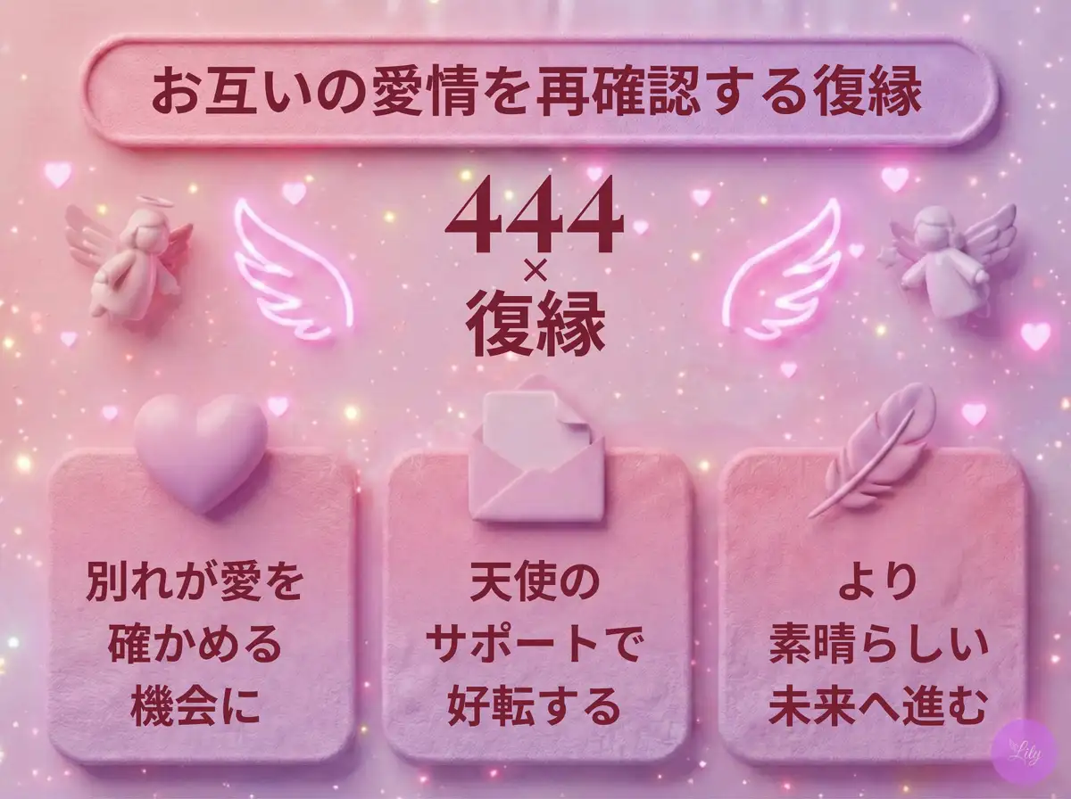 リリーのエンジェルナンバー 444 x 復縁