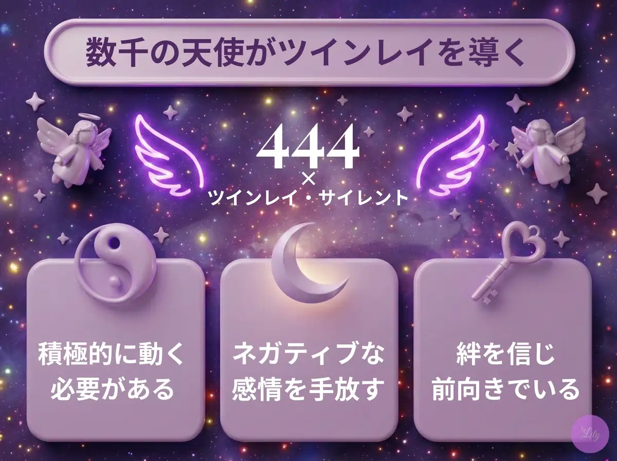 リリーのエンジェルナンバー 444 x ツインレイ・サイレント