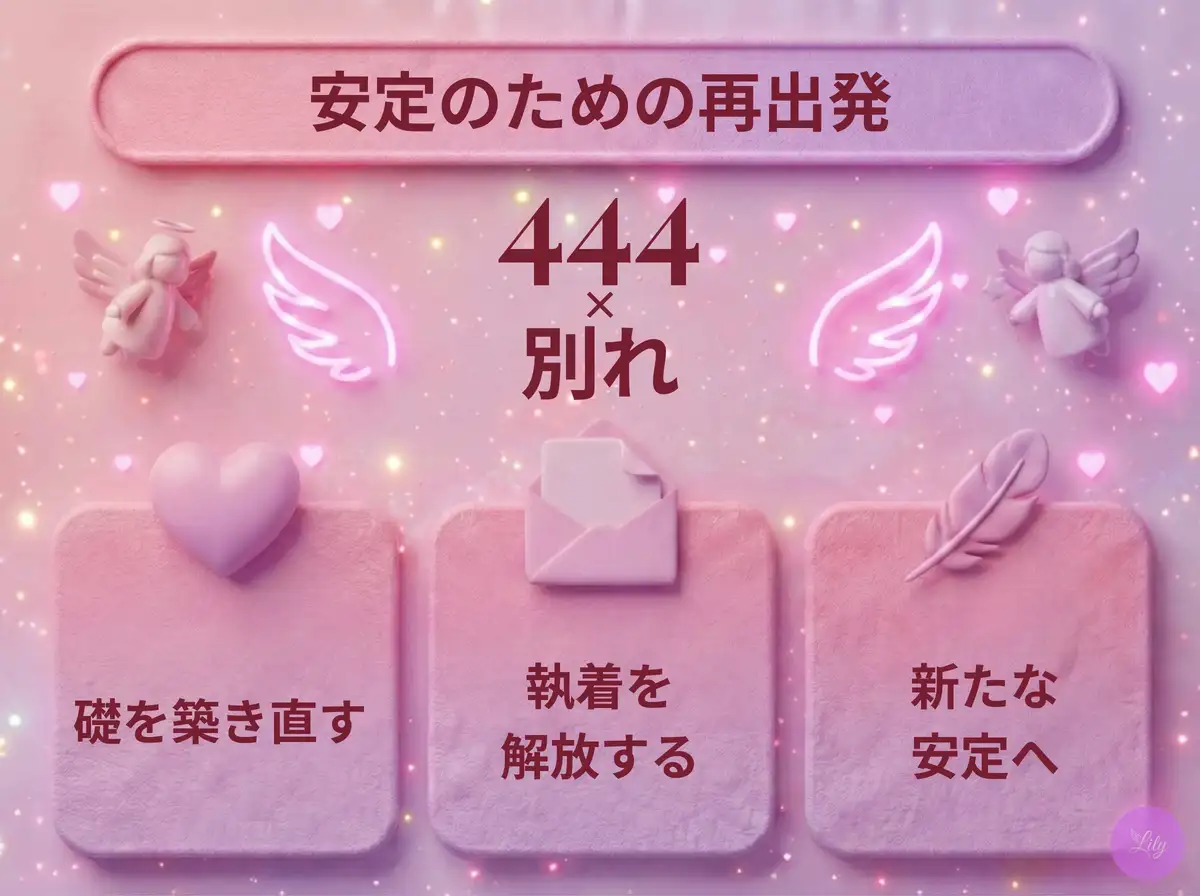 リリーのエンジェルナンバー 444 x 別れ