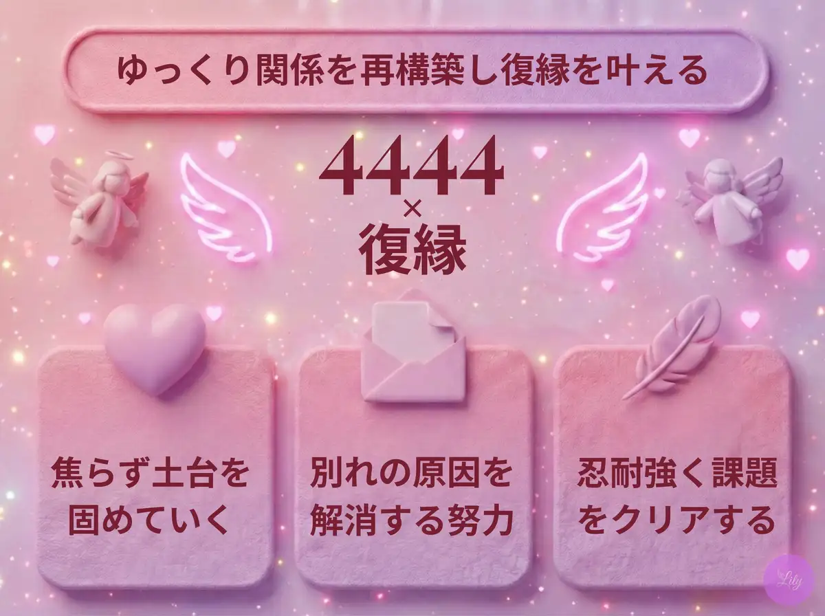 リリーのエンジェルナンバー 4444 x 復縁