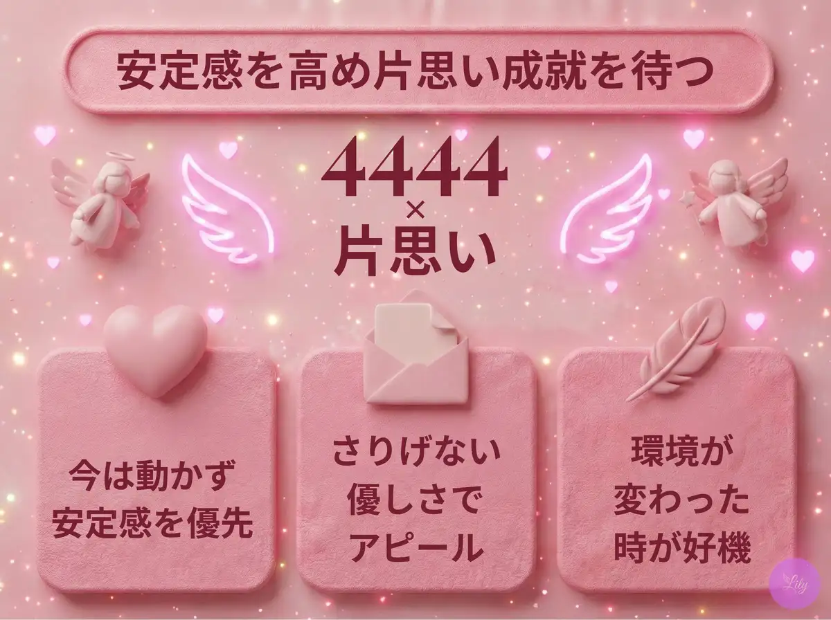 リリーのエンジェルナンバー 4444 x 片思い