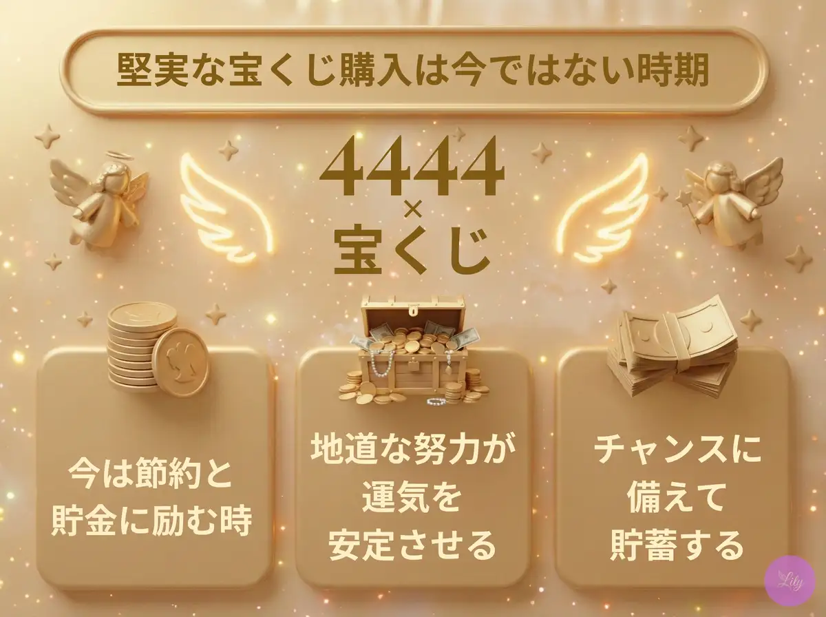 リリーのエンジェルナンバー 4444 x 宝くじ