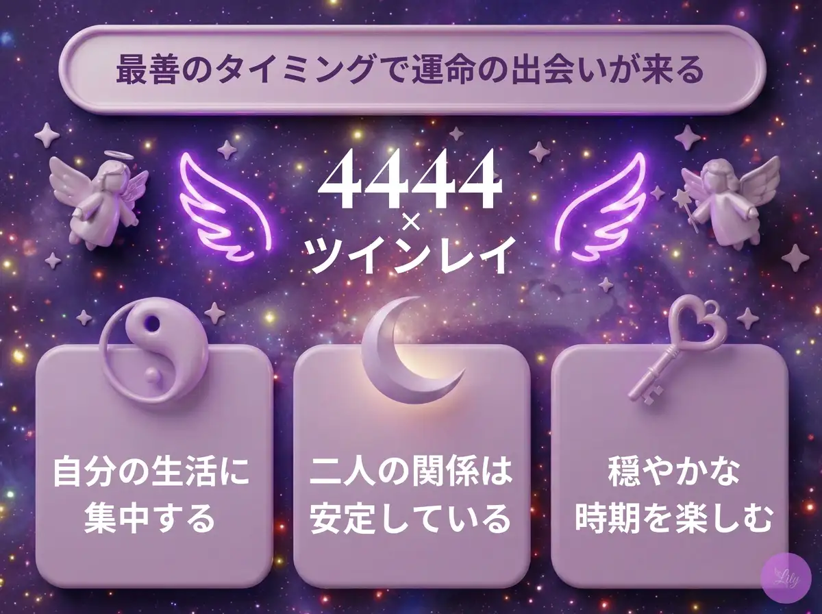 リリーのエンジェルナンバー 4444 x ツインレイ