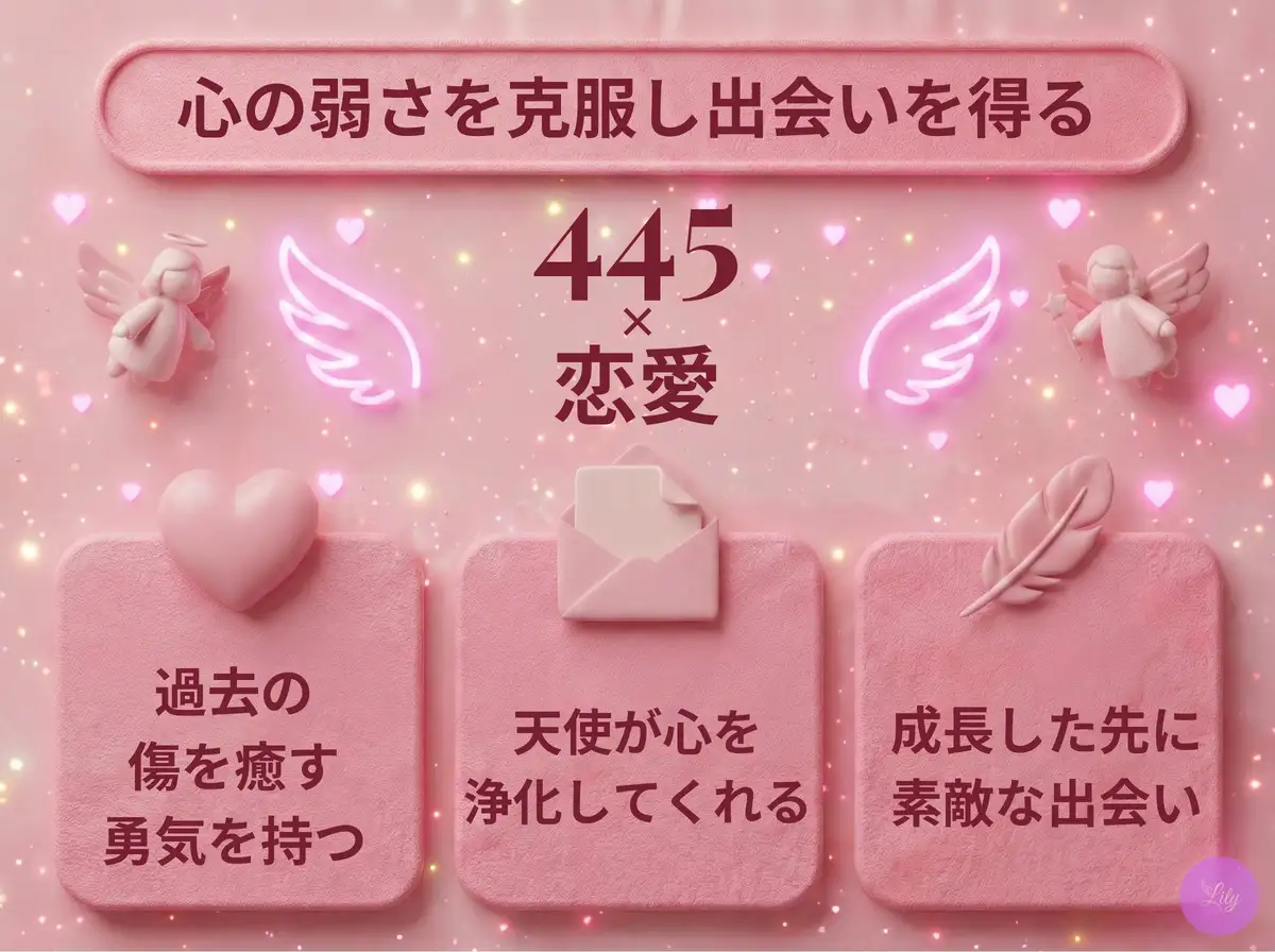 リリーのエンジェルナンバー 445 x 恋愛