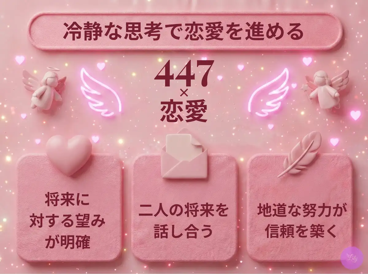 リリーのエンジェルナンバー 447 x 恋愛