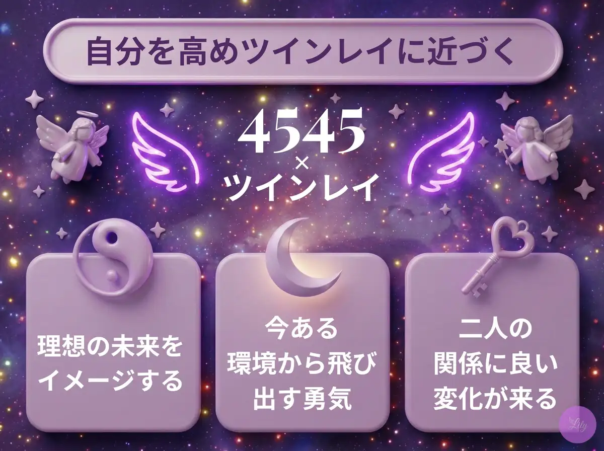 リリーのエンジェルナンバー 4545 x ツインレイ