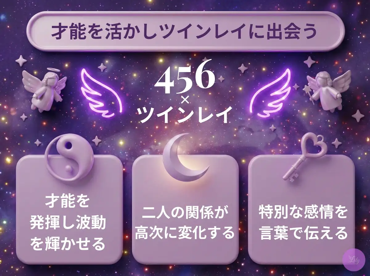 リリーのエンジェルナンバー 456 x ツインレイ