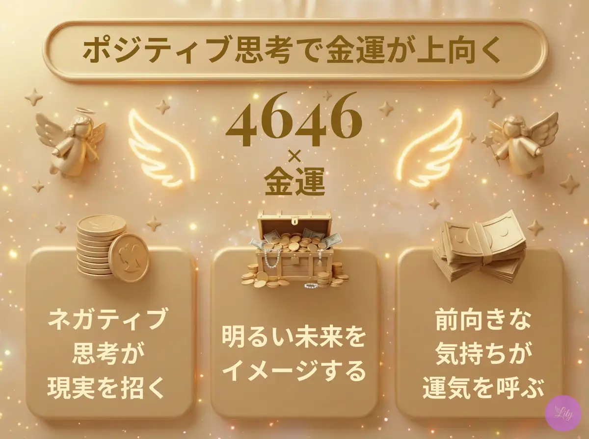 リリーのエンジェルナンバー 4646 x 金運
