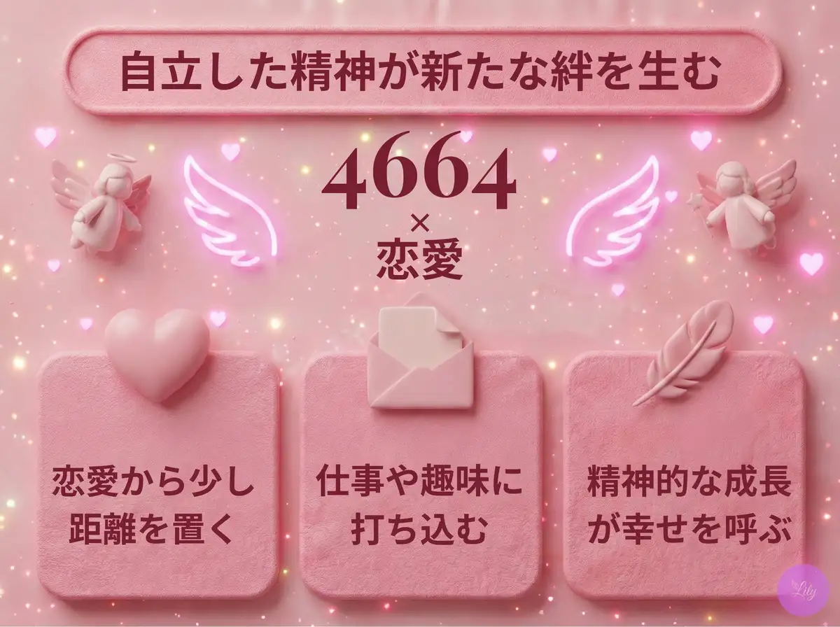リリーのエンジェルナンバー 4664 x 恋愛
