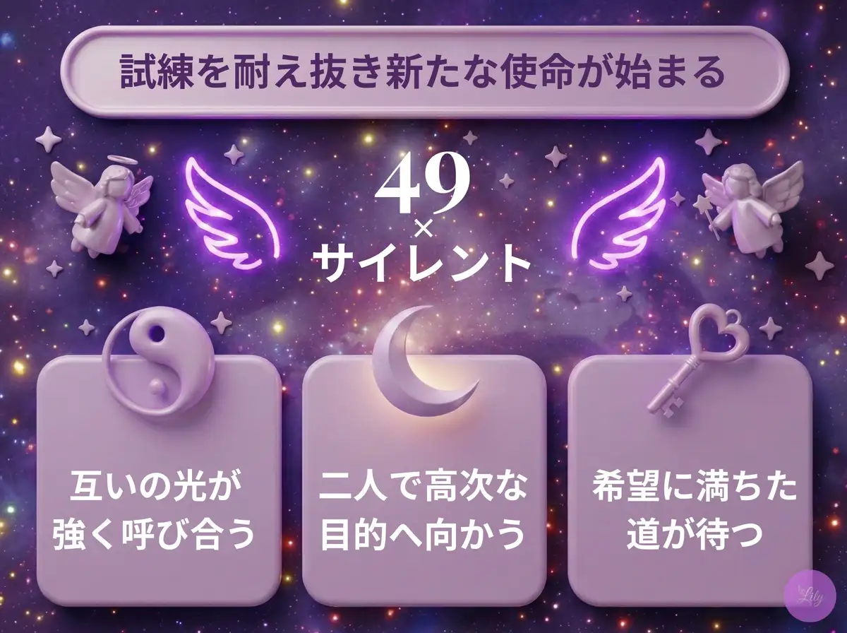 リリーのエンジェルナンバー 49 x サイレント