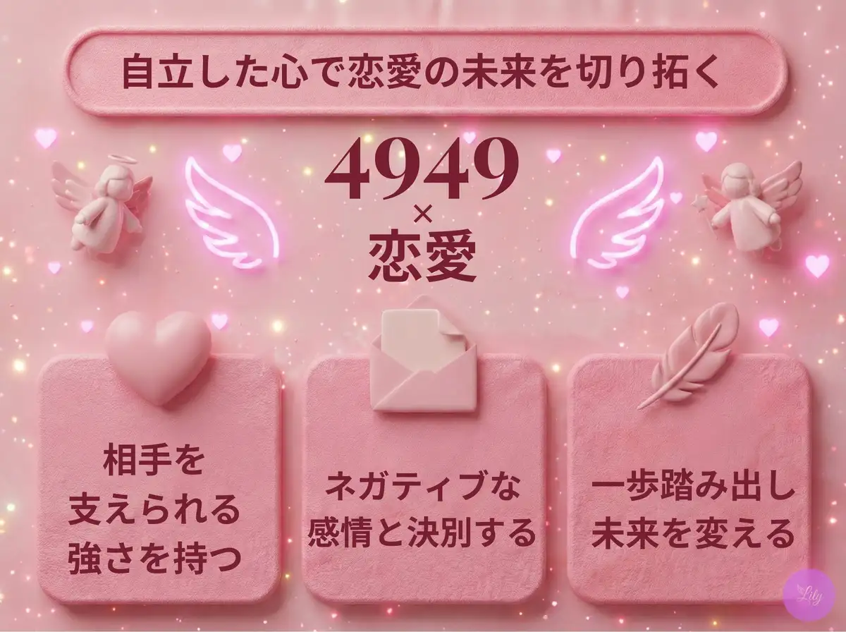 リリーのエンジェルナンバー 4949 x 恋愛