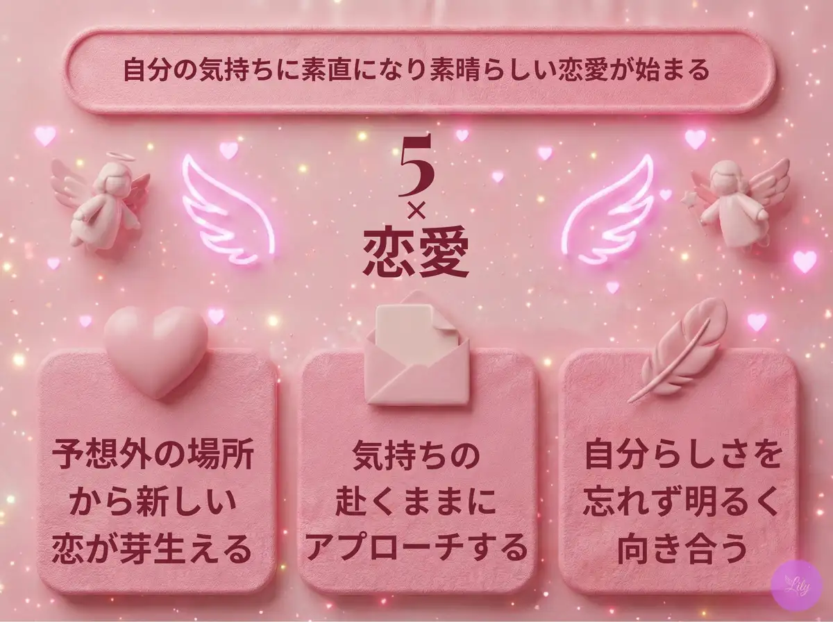 リリーのエンジェルナンバー 5 x 恋愛