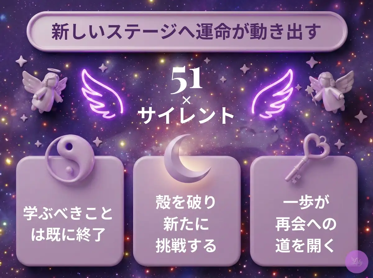 リリーのエンジェルナンバー 51 x サイレント