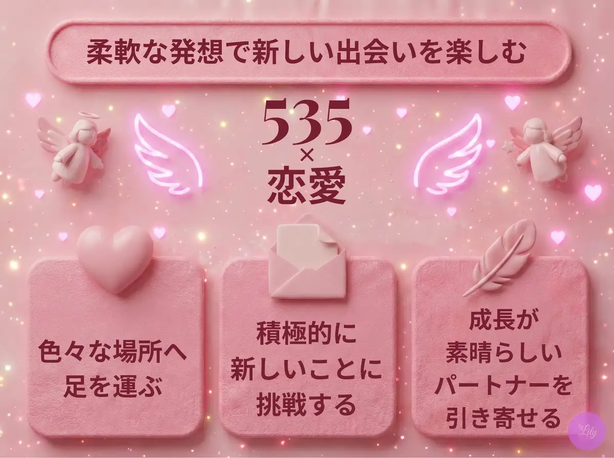 リリーのエンジェルナンバー 535 x 恋愛