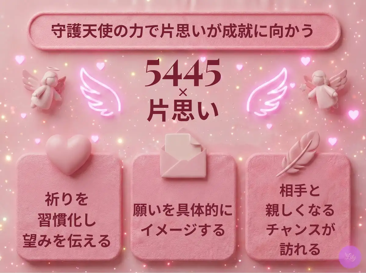 リリーのエンジェルナンバー 5445 x 片思い