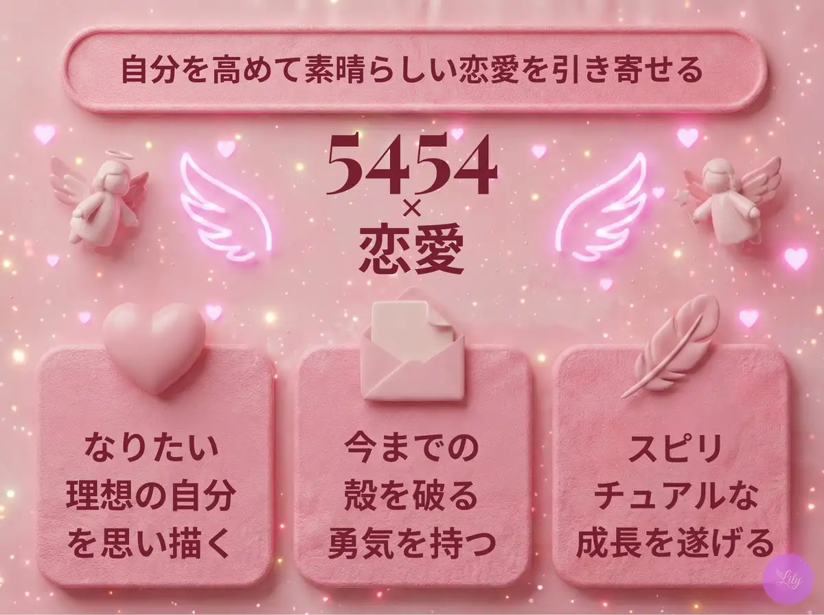 リリーのエンジェルナンバー 5454 x 恋愛
