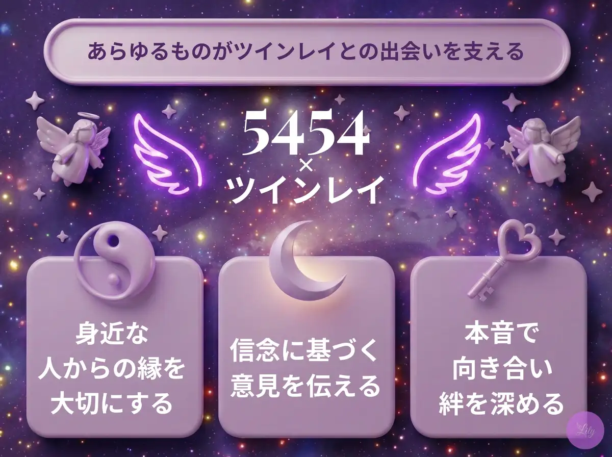 リリーのエンジェルナンバー 5454 x ツインレイ