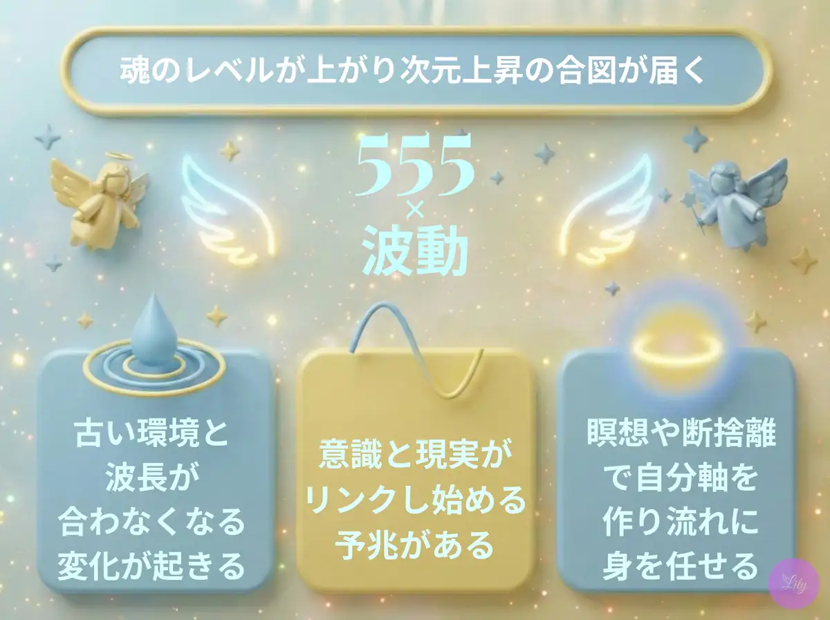 リリーのエンジェルナンバー 555 x 波動