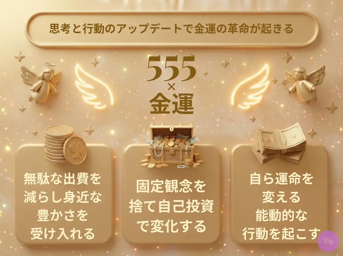 リリーのエンジェルナンバー 555 x 金運