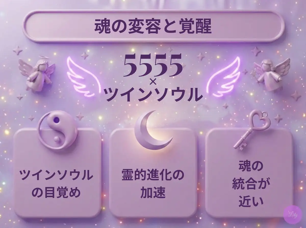 リリーのエンジェルナンバー 5555 x ツインソウル