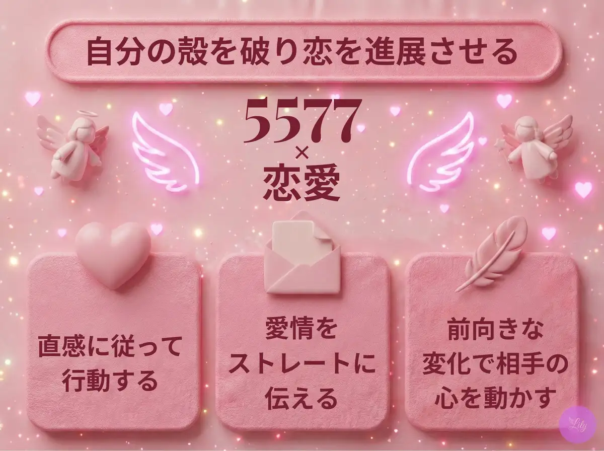 リリーのエンジェルナンバー 5577 x 恋愛