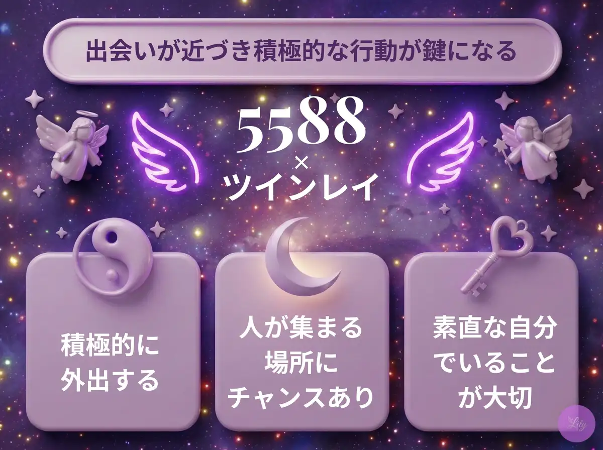 リリーのエンジェルナンバー 5588 x ツインレイ