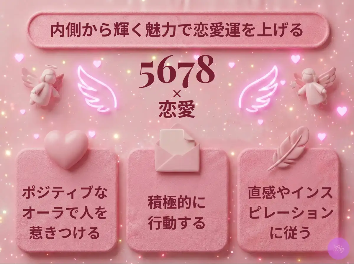 リリーのエンジェルナンバー 5678 x 恋愛
