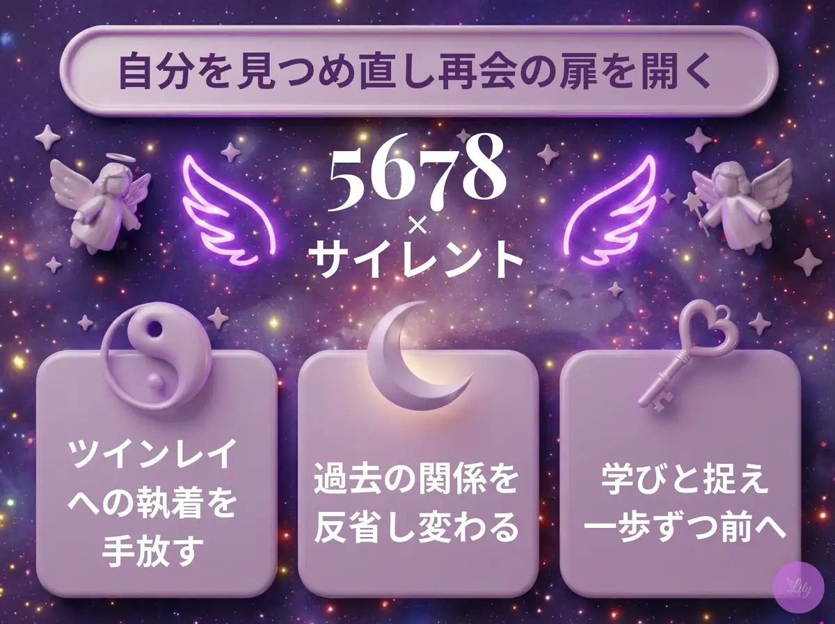 リリーのエンジェルナンバー 5678 x サイレント