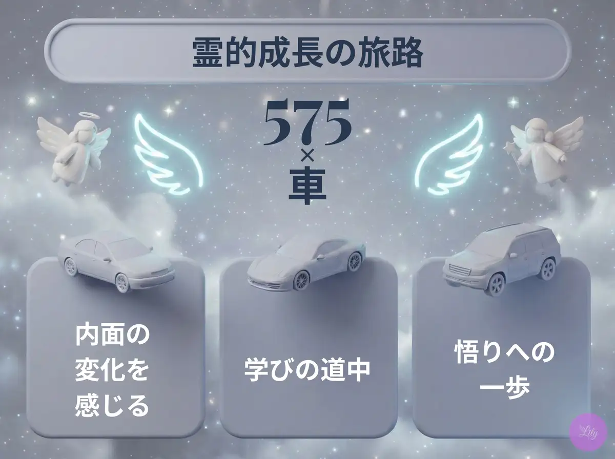 リリーのエンジェルナンバー 575 x 車