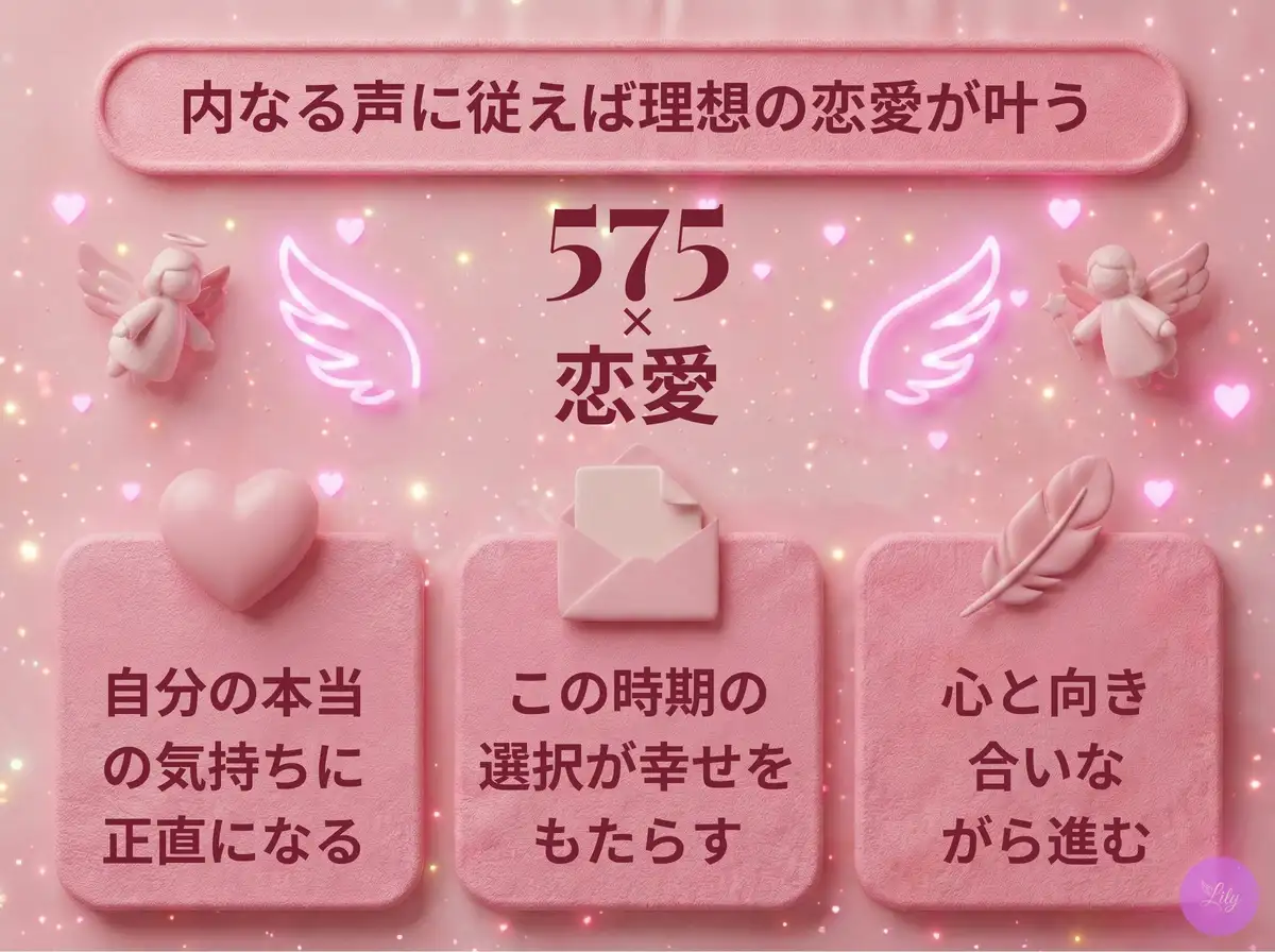 リリーのエンジェルナンバー 575 x 恋愛